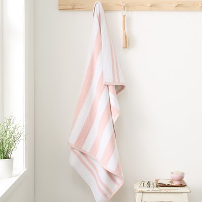 Reversible Stripe Cotton Jacquard Bath Sheet BIANCA FINE LINENS