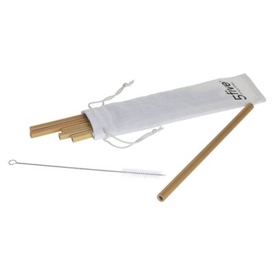 Lot de 6 pailles avec sac/goupillon 5FIVE SIMPLY SMART