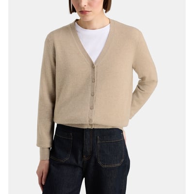 Cardigan droit filao en cachemire GALERIES LAFAYETTE