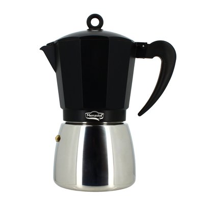 Cafetière 12 tasses en aluminium, MOKA MENASTYL