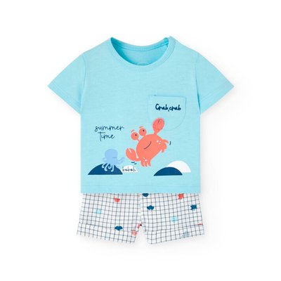 Ensemble t-shirt et pantalon court BOBOLI