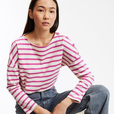 Camiseta marinera holgada, Signature AIMIE LA REDOUTE COLLECTIONS