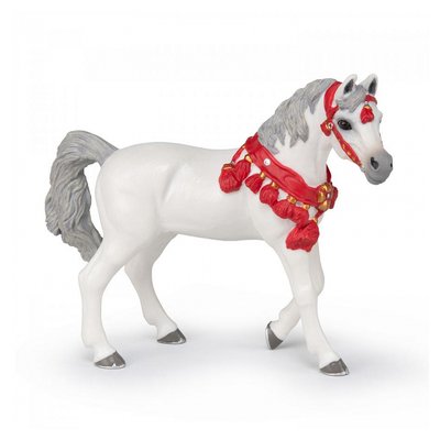 51568 cheval arabe blanc en tenue de parade PAPO