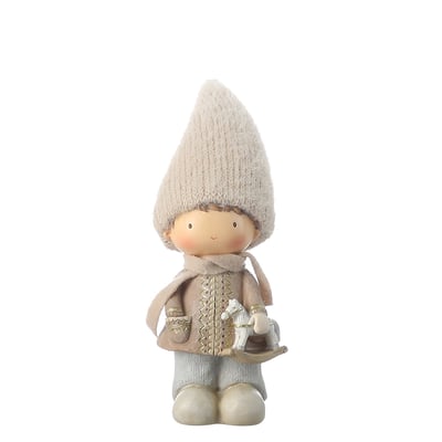 Figurine de noël garçon artificielle H25 PLAY SIA DECO