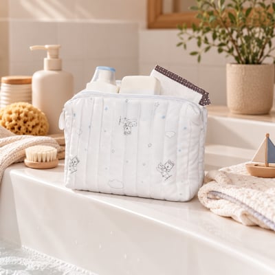 Trousse de toilette en coton Bio SAUTHON