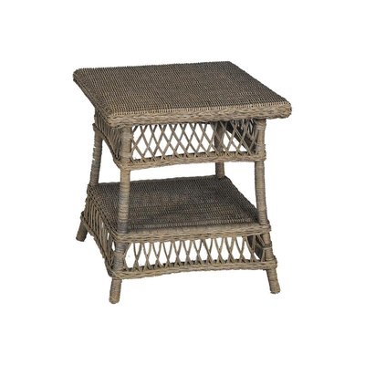 Table d'appoint Polo en rotin gris AUBRY GASPARD