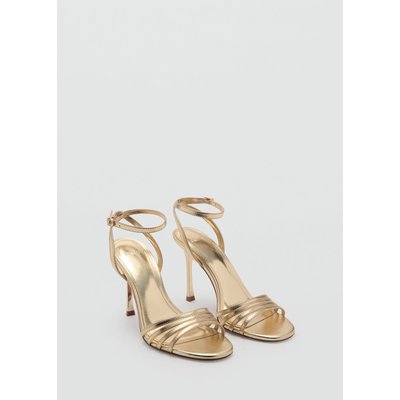 Sandales talon brides combinées MANGO