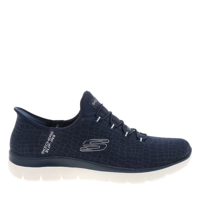 Baskets FEMME Skechers Slip-Ins: Summits bleu marine et à slip-on SKECHERS