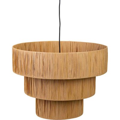 Suspension naturelle en raphia et métal  pour salon cosy RECOLLECTION
