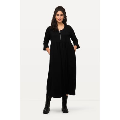 Robe en jersey à col rond et manches 3/4. ULLA POPKEN