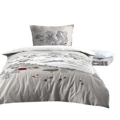 Parure Housse de couette Percale Station de ski EDEN