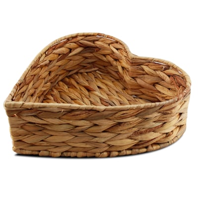 Panier de rangement tressé coeur WADIGA