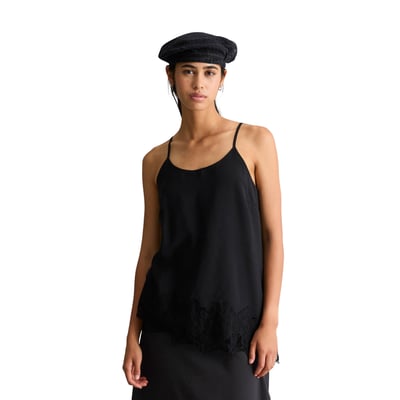 Top en dentelle de lingerie, coupe classique en TENCEL™ Modal MARC O’POLO DENIM