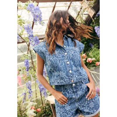 Veste en jean sans manches LOLALIZA