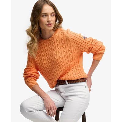 Pull en maille torsadée décontracté SUPERDRY
