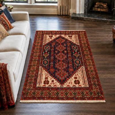 Tapis d'orient, motif oriental, noué main, laine, BALUTSCH 3 UN AMOUR DE TAPIS