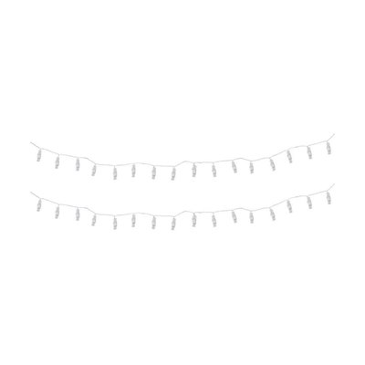 Guirlande lumineuse porte photos 12 pinces 195 cm (Lot de 2) CMP
