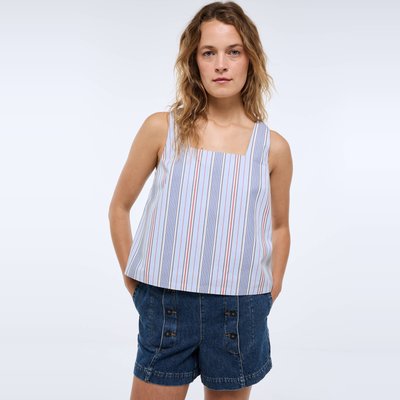 Top à bretelles rayé en coton BIO GOTS MONOPRIX