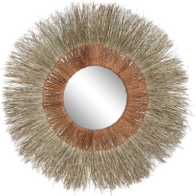 Miroir mural fibre naturel style balinais ambiance tropicale RECOLLECTION