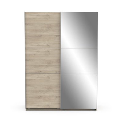 Armoire 2 portes coulissantes et miroir Ghost - L148 cm CALICOSY