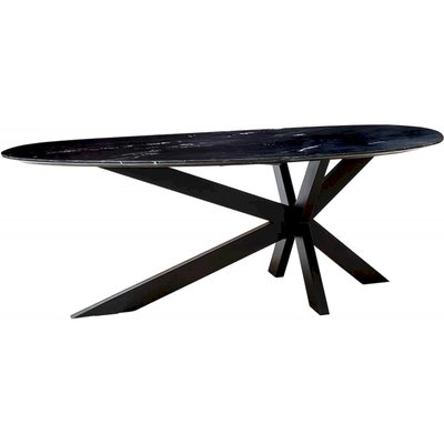 Table à manger élégante Trocadero noire RECOLLECTION