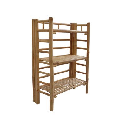 Etagère bibliothèque exotique bambou 3 niveaux FIDJI SWEEEK