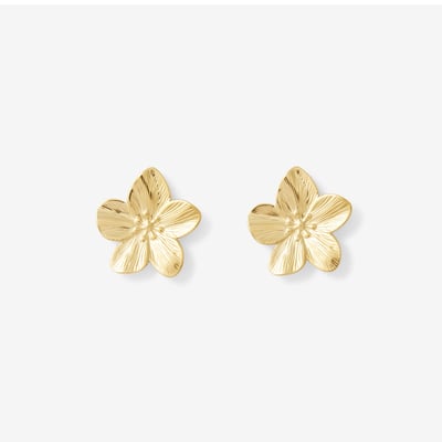 Boucles d'oreilles fleur acier inoxydable BALABOOSTE