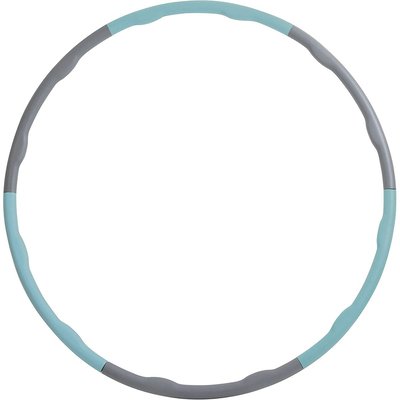 Cerceau de fitness Hula Hoop avec vagues de massage - gris/bleu ciel MTS SPORTARTIKEL