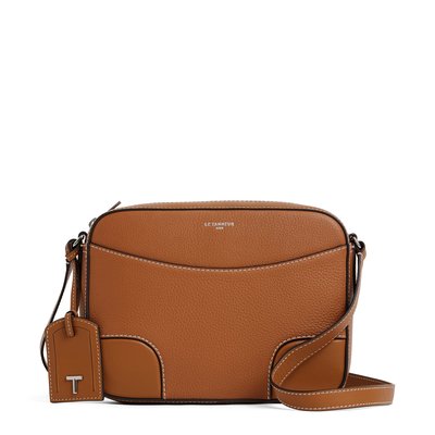 Sac bandoulière moyen modèle en cuir grainé et lisse ROMY LE TANNEUR