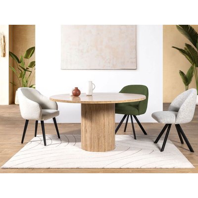 Table à manger  cm jusqu'à 6 couverts travertin, BOECIA BOBOCHIC