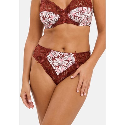 Slip dentelle et microfibre Amelie Print SANS COMPLEXE