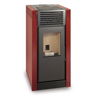 ESCALOR Poêle à granulés NAREL 8kW rouge impérial FERLUX
