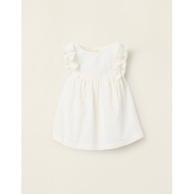 Chemisier avec Broderie Anglaise et Volants ZIPPY