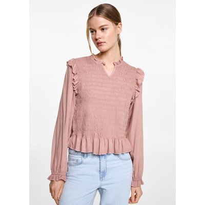 Blouse froncée volants MANGO TEEN