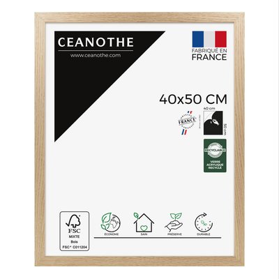 Cadre Photo 40x50 Cm Bois Brut Chêne TARA CEANOTHE
