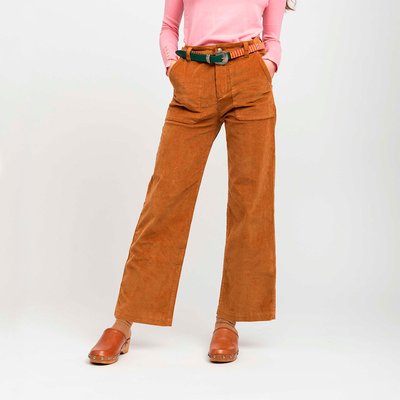 Pantalon femme couleur caramel La Redoute