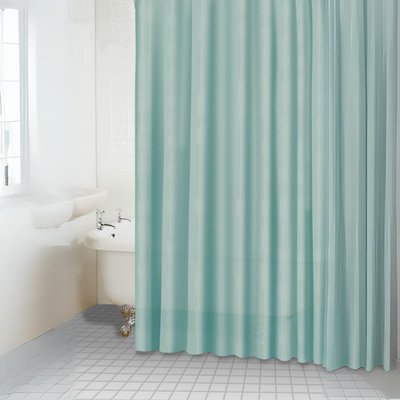 Rideau de douche uni aspect tissu HOME MAISON