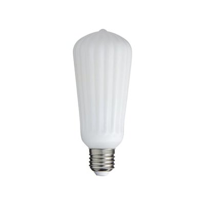 Ampoule Filament Led Déco Verre Opaque Edison, Culot E27, 1055 Lumens, Conso. 10w (equivalence 75w), Blanc Chaud XANLITE