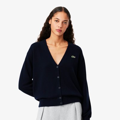 Cardigan coton col V LACOSTE