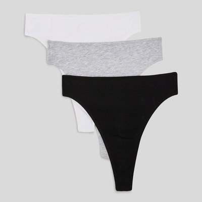 Lot de 3 strings ALIX en coton BIO MONOPRIX