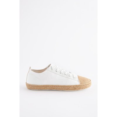Baskets lacées style espadrilles NEXT