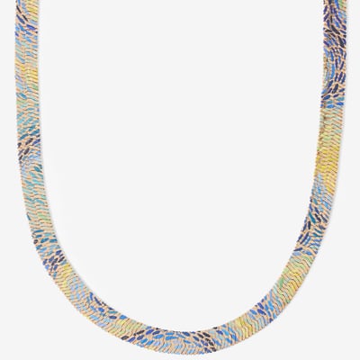 Collier Sautoir Long Bala Boosté - Chaîne Dorée Avec Perles Blanches Nacrées - 97 Cm
