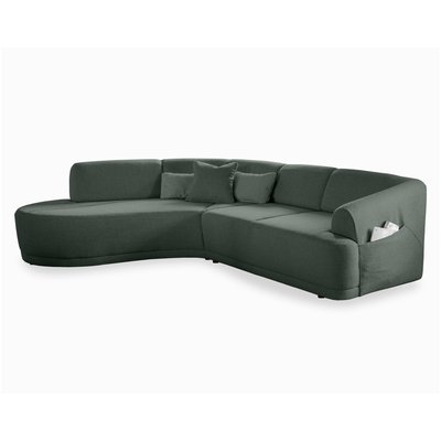 Canapé d'Angle gauche en Tissu 5 places - SIENA LISA DESIGN