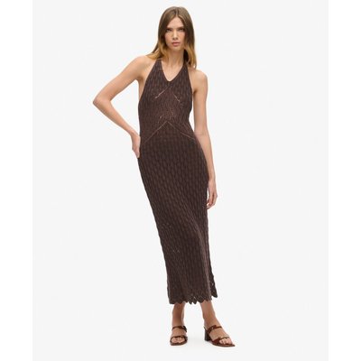 Robe longue dos nu en crochet SUPERDRY