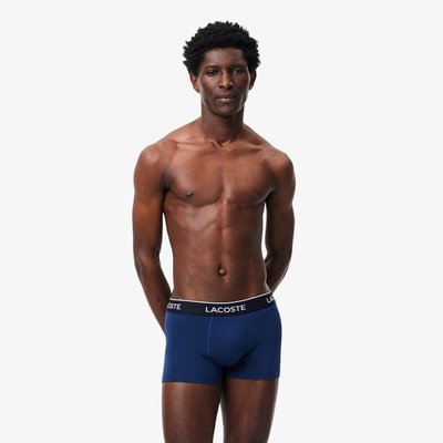 Lot de 3 boxers courts coton LACOSTE
