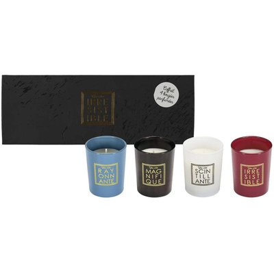 Coffret de 4 bougies senteur fleur de coton You are CMP