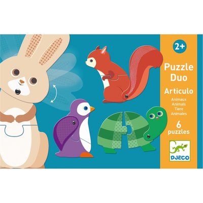 Puzzle Duo Articulo Animaux DJECO