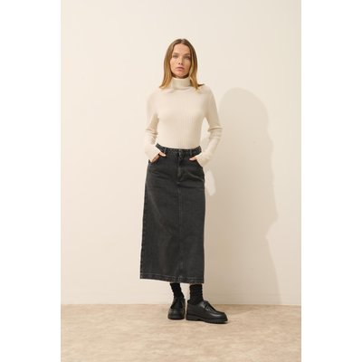 Pull Col Roulé Ivoire Miraya JUST CASHMERE