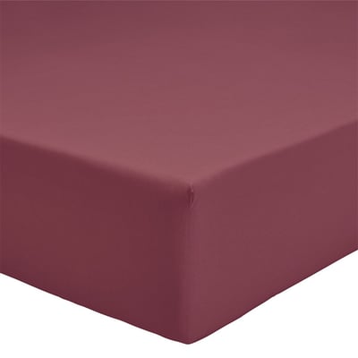 Drap housse uni en percale de coton bio, bonnet de 35cm, LES ESSENTIELS A DEMAIN