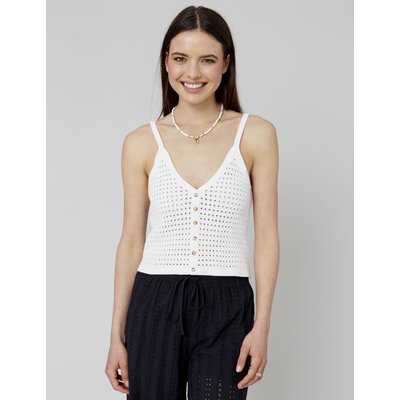 Débardeur boutonné en crochet BZB